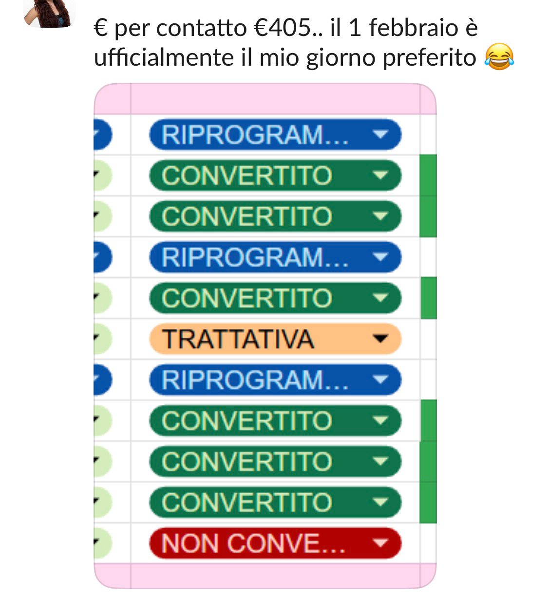 Testimonianza studentessa