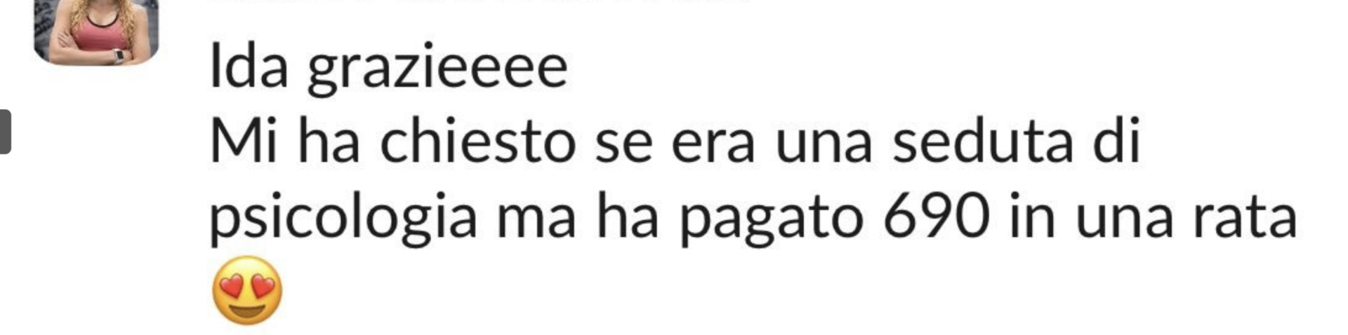 Testimonianza studentessa